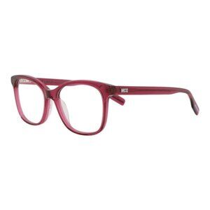 YK00146 McQ Alexander McQueen Womens Square/Rectangle Burgundy Burgundy Eyeglass